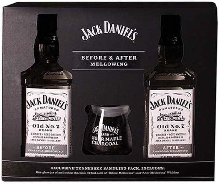 Jack Daniel's Before And After Charcoal Mellowing Set Whiskey