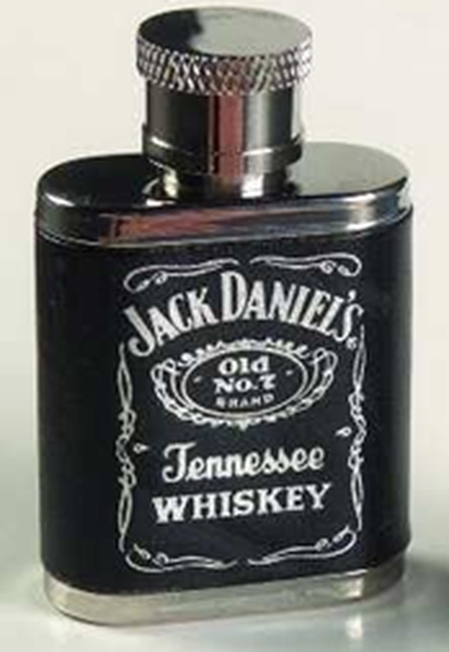 Jack Daniels Shot Flask Old No. 7 Cuero Tennessee Whisky